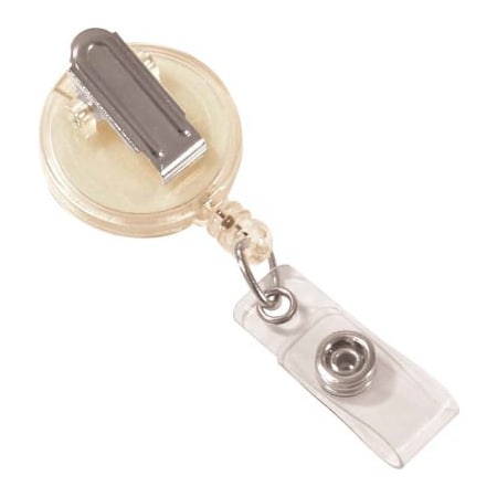 C-Line Products C-Line Products Clip-On Retractable ID Badge Reel, Clear, 12/PK 88207